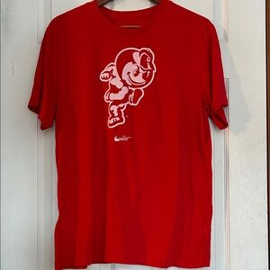 Nike Red Cartoon Graphic Men's Tee